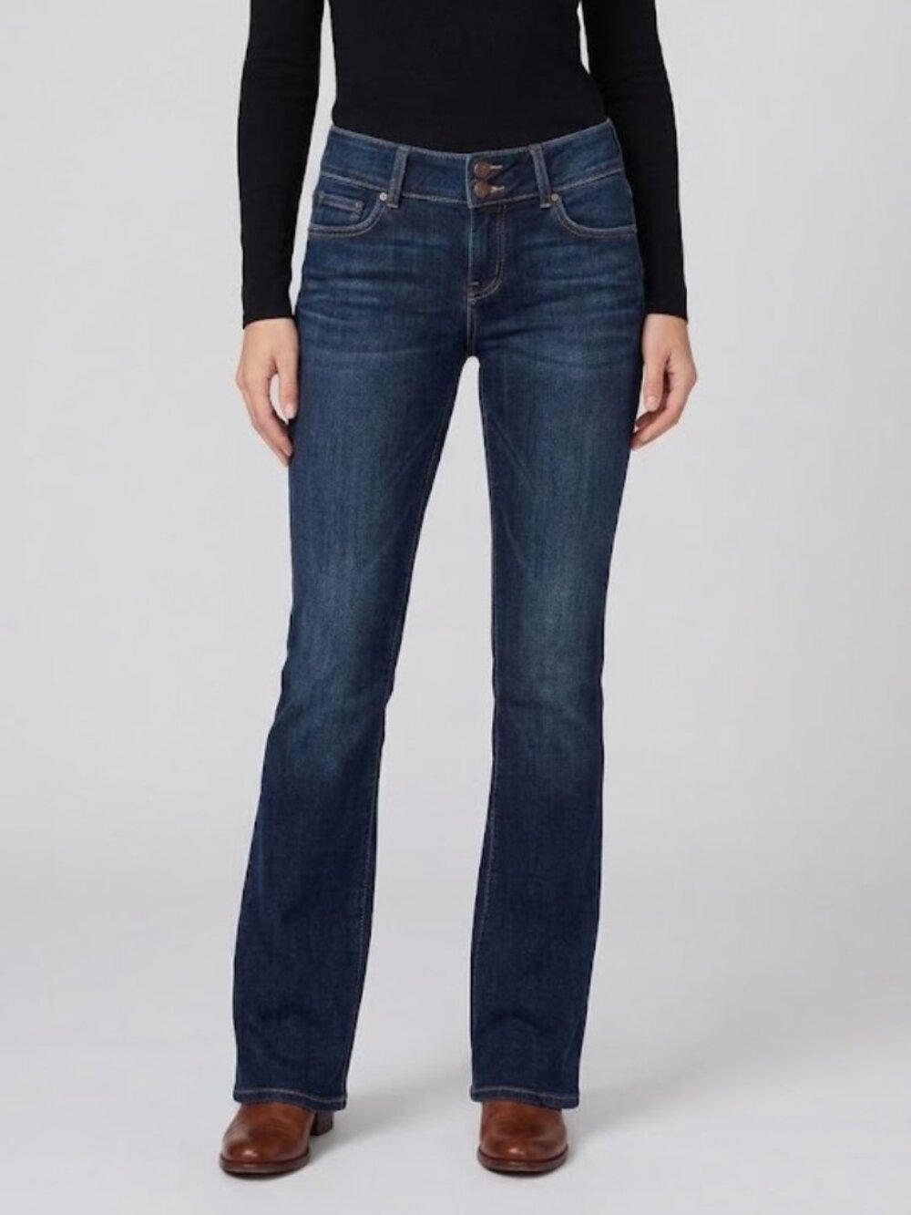 PAIGE Premium Denim "Hidden Hills" High Rise Boot Cut Blue Jeans Size 26